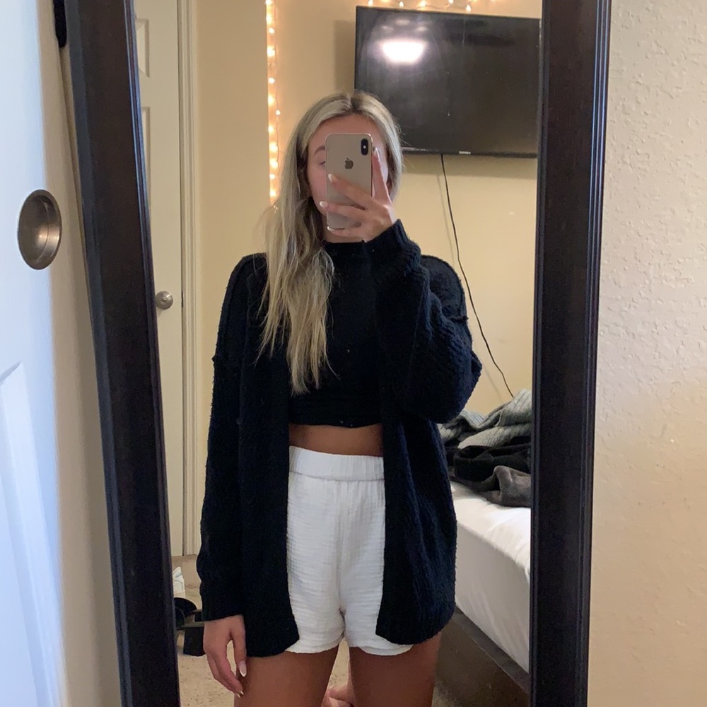 Hollister black cardigan